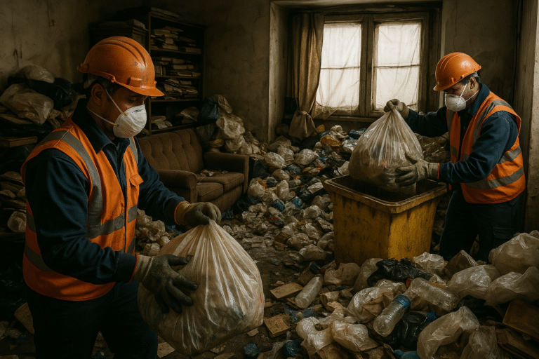 empresa de limpieza sindrome de diogenes en valencia - limpiando salon